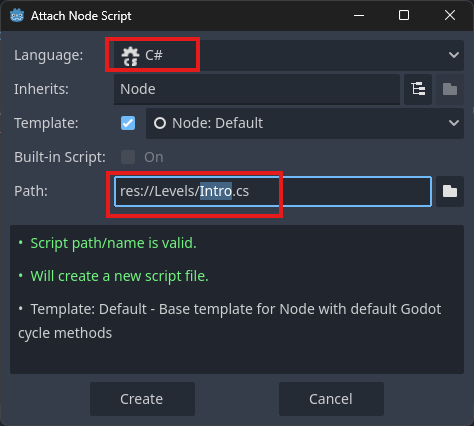 Attach Intro.cs window