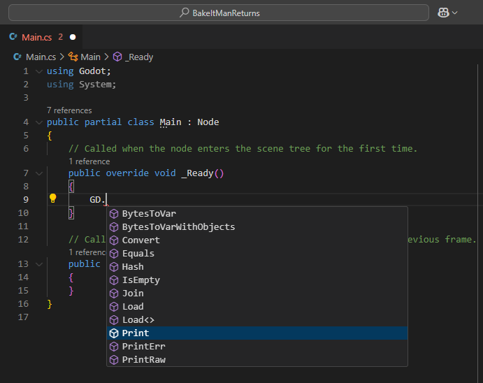 VSCode auto complete