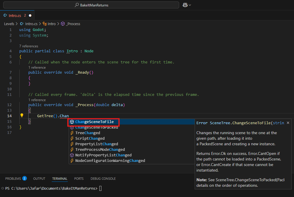 VSCode auto complete recap