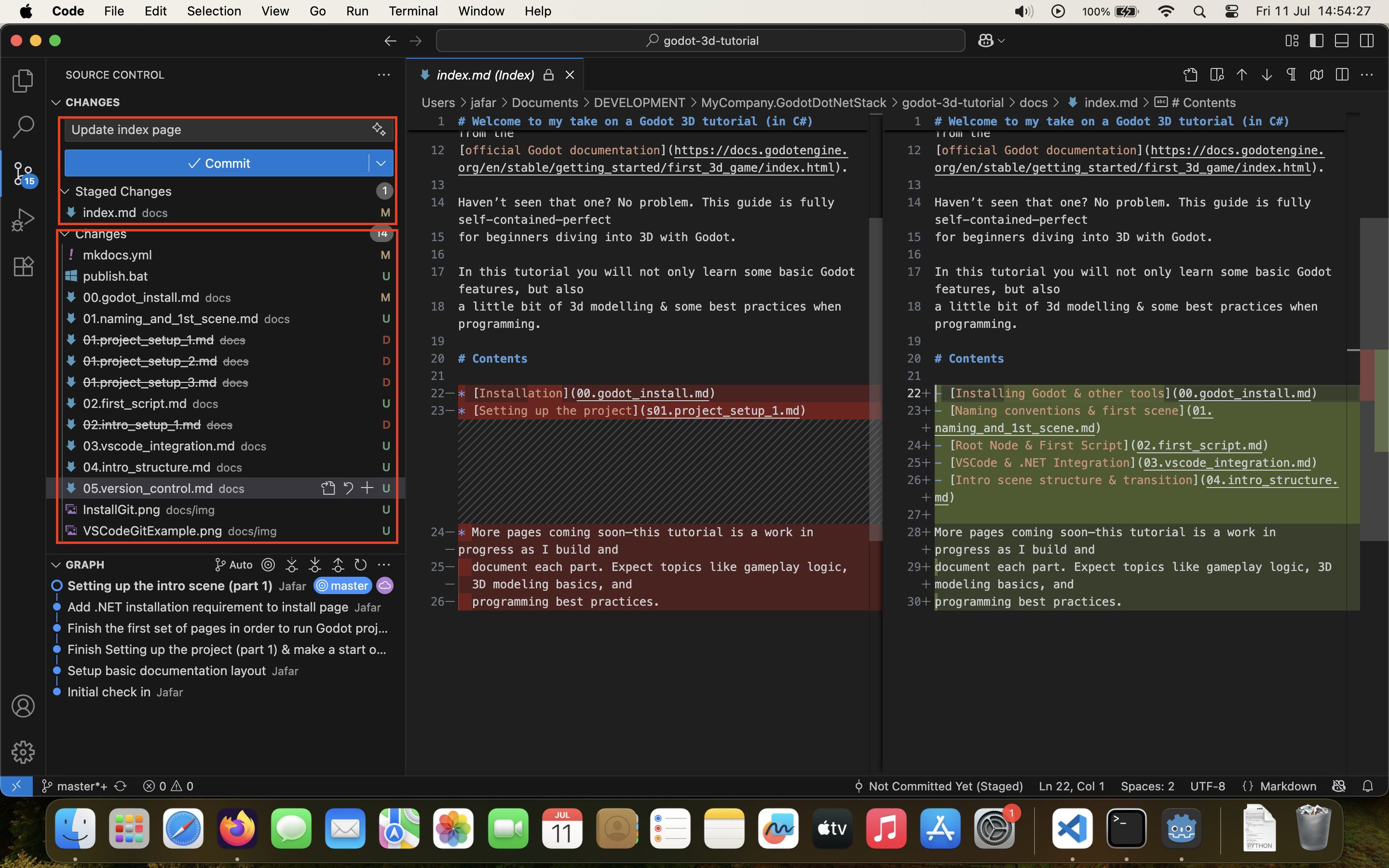 VSCode Source Control Sidebar