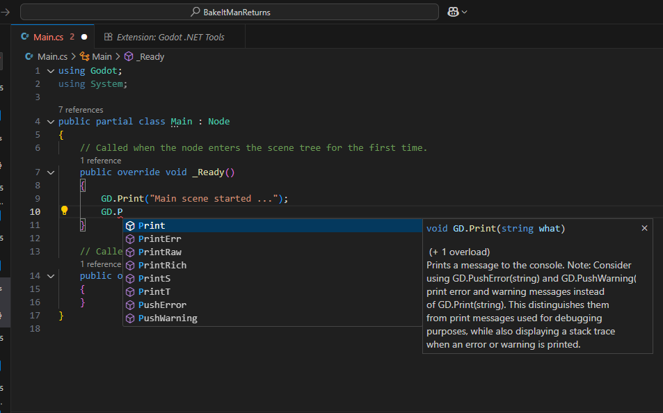 VSCode suggestions